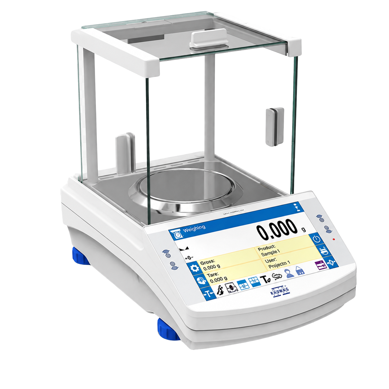 Analytical balance used for weighing and mass measurement